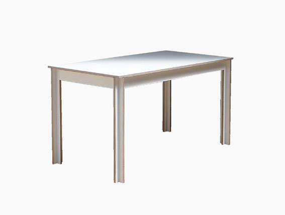 superform stecktisch, stecktisch weiss, sperrholzhisch, schreinerei uster, superform, daniel hotz, michael sax